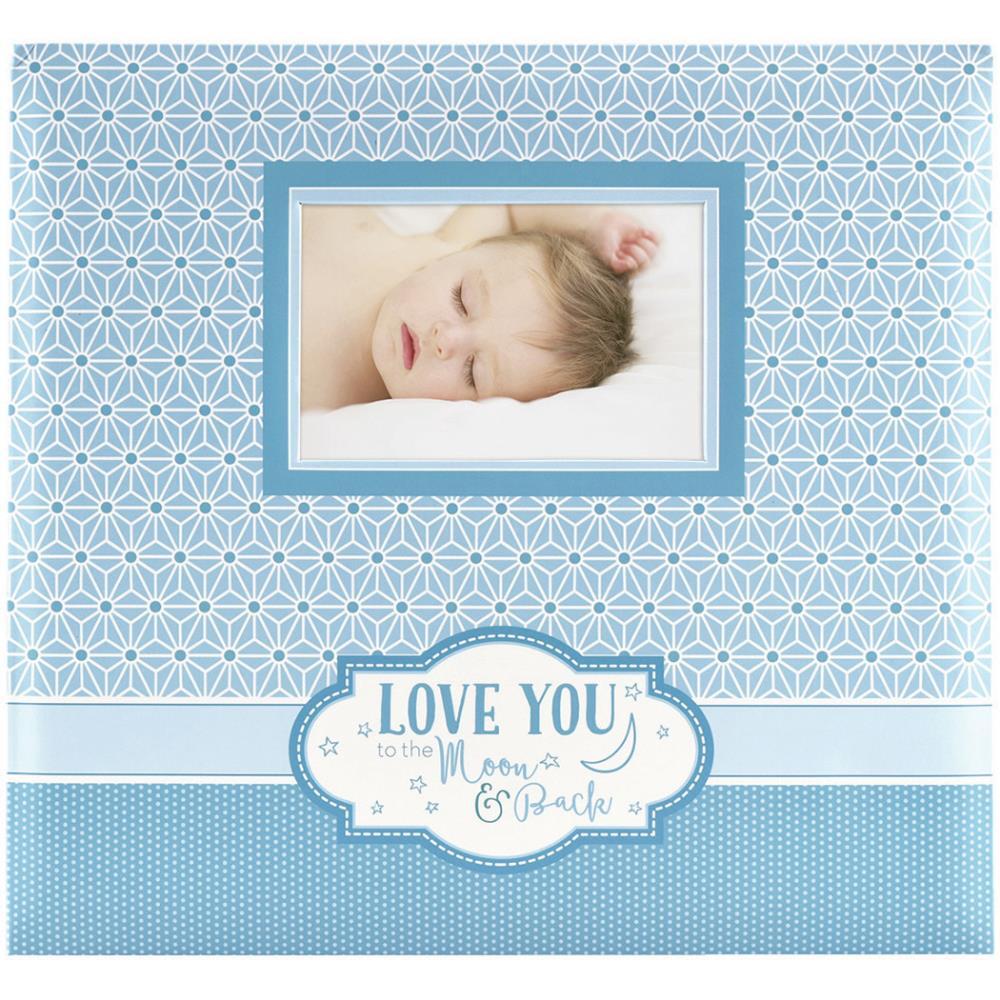 MBI Expressions Post Bound Album W/Window 12"X12" - Love You to the Moon and Back