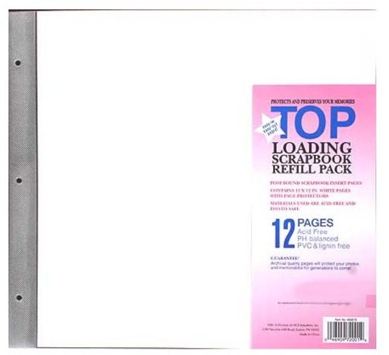 12x12 MBI Refills Post Bound Albums (6 Pack) includes Acid Free Paper & Extension Posts