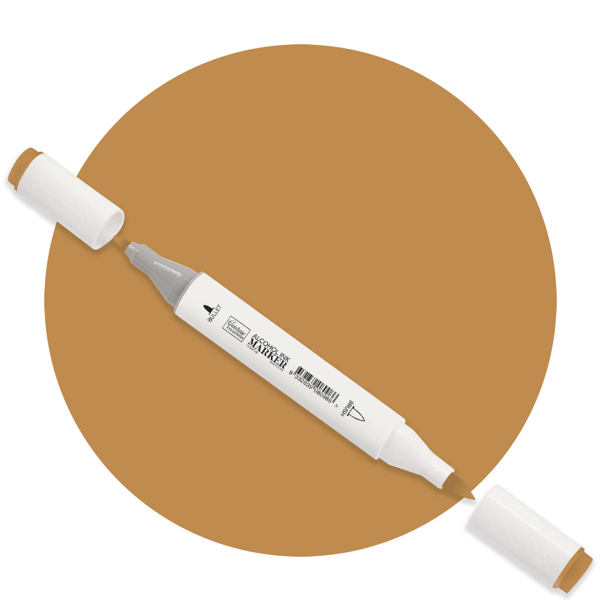 Couture Creations Alcohol Ink Marker Twin Tip Golden Brown COAP126