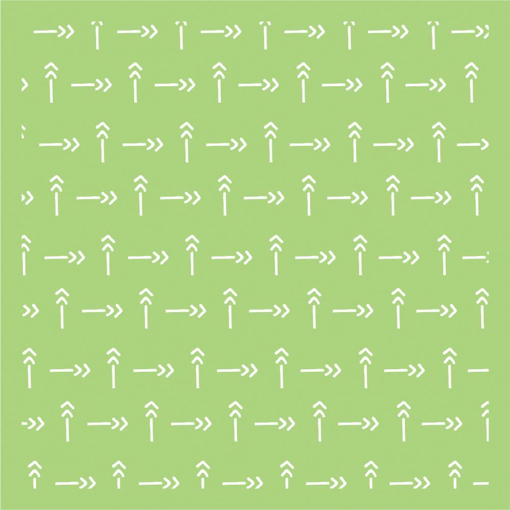 KaiserCraft Designer Template Stencil 6x6 Direction