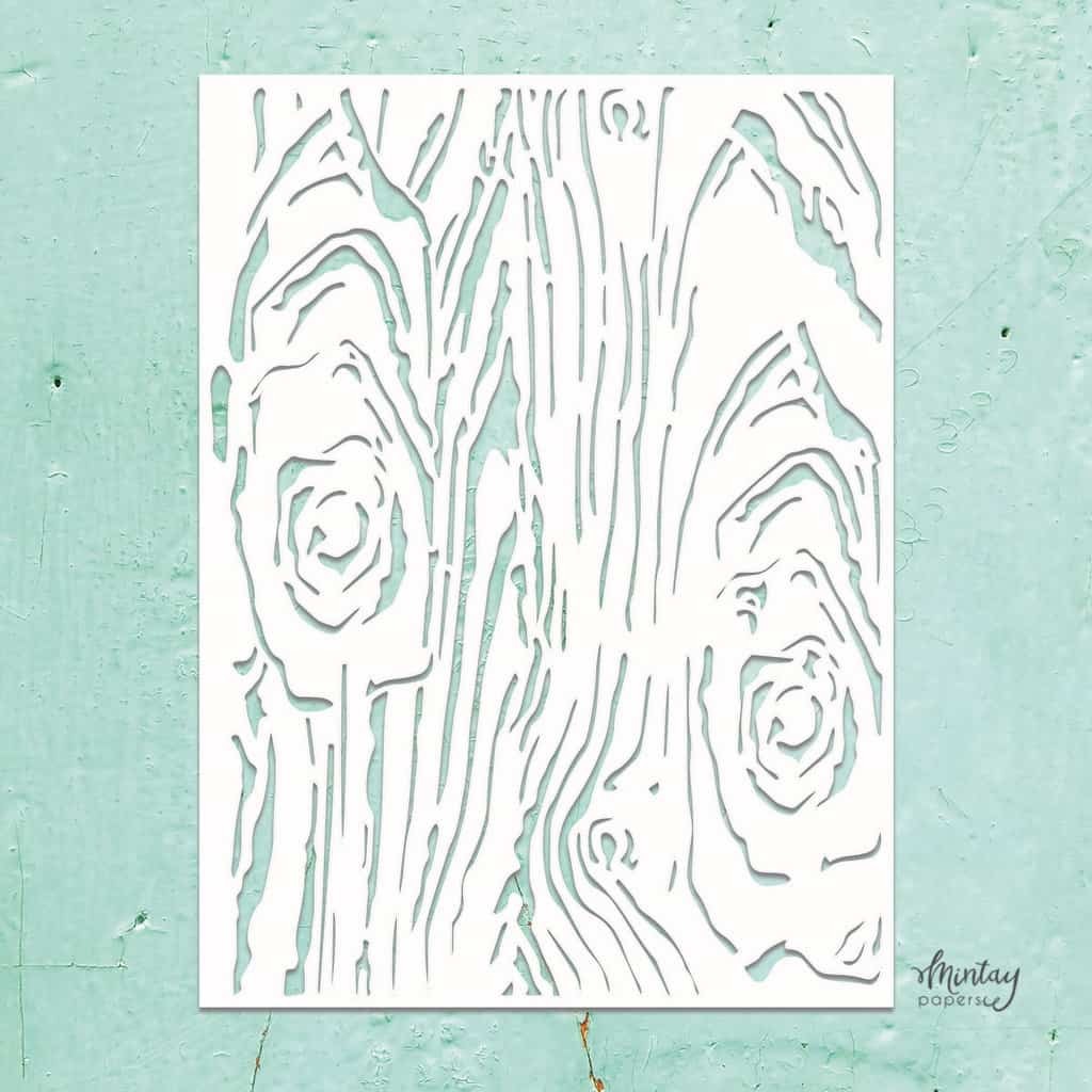 Mintay Kreativa Stencil 07 - Woodgrain