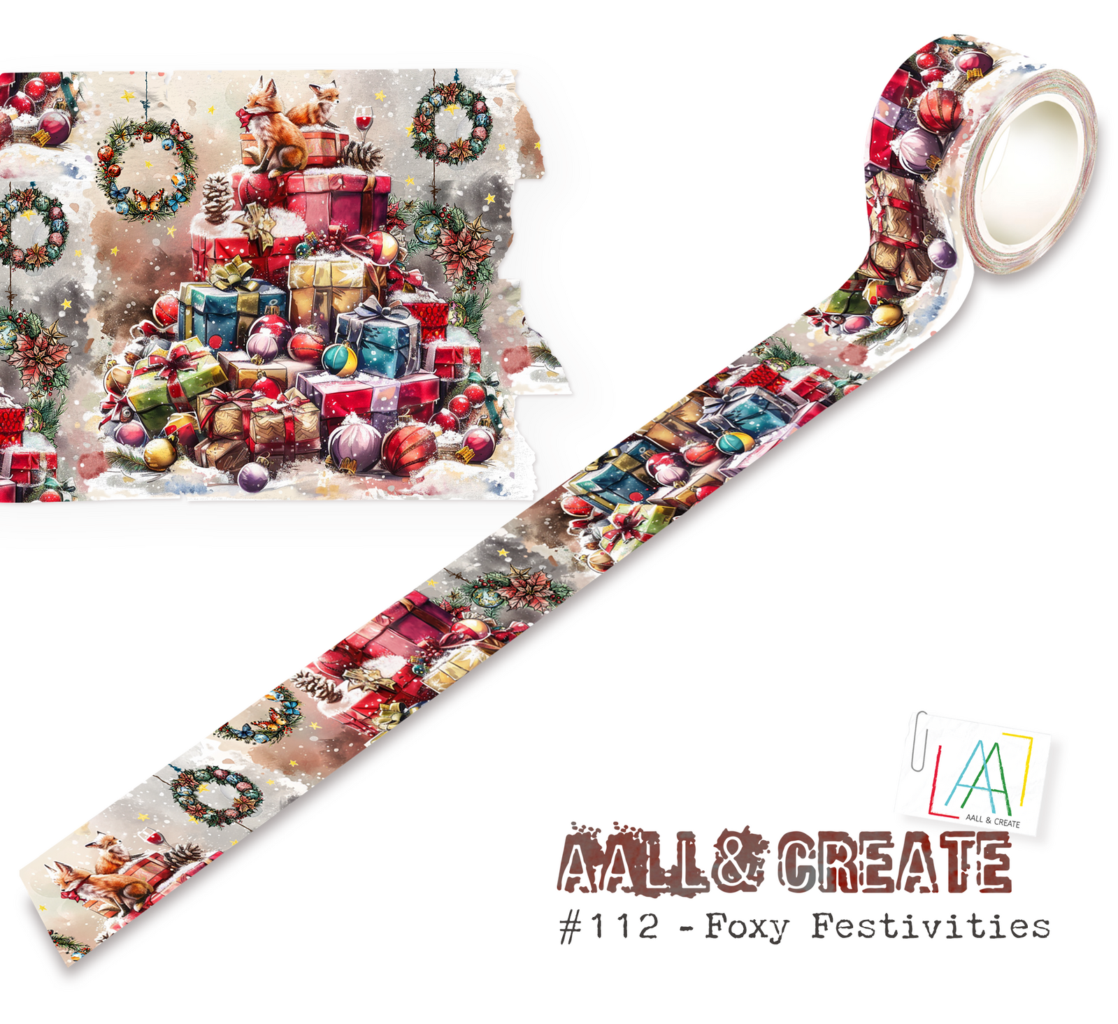 AALL & Create Washi Tape - Foxy Festivities