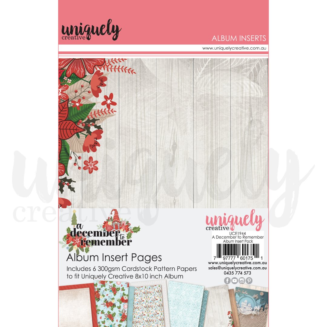 Uniquely Creative Album Inserts - A December to Remember