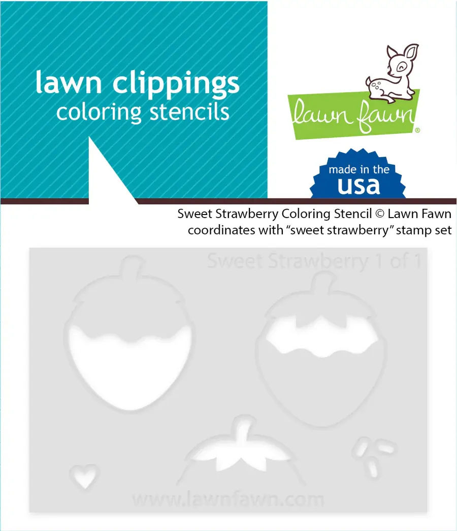 Lawn Fawn - Lawn Clippings - Sweet Strawberry - LF3604